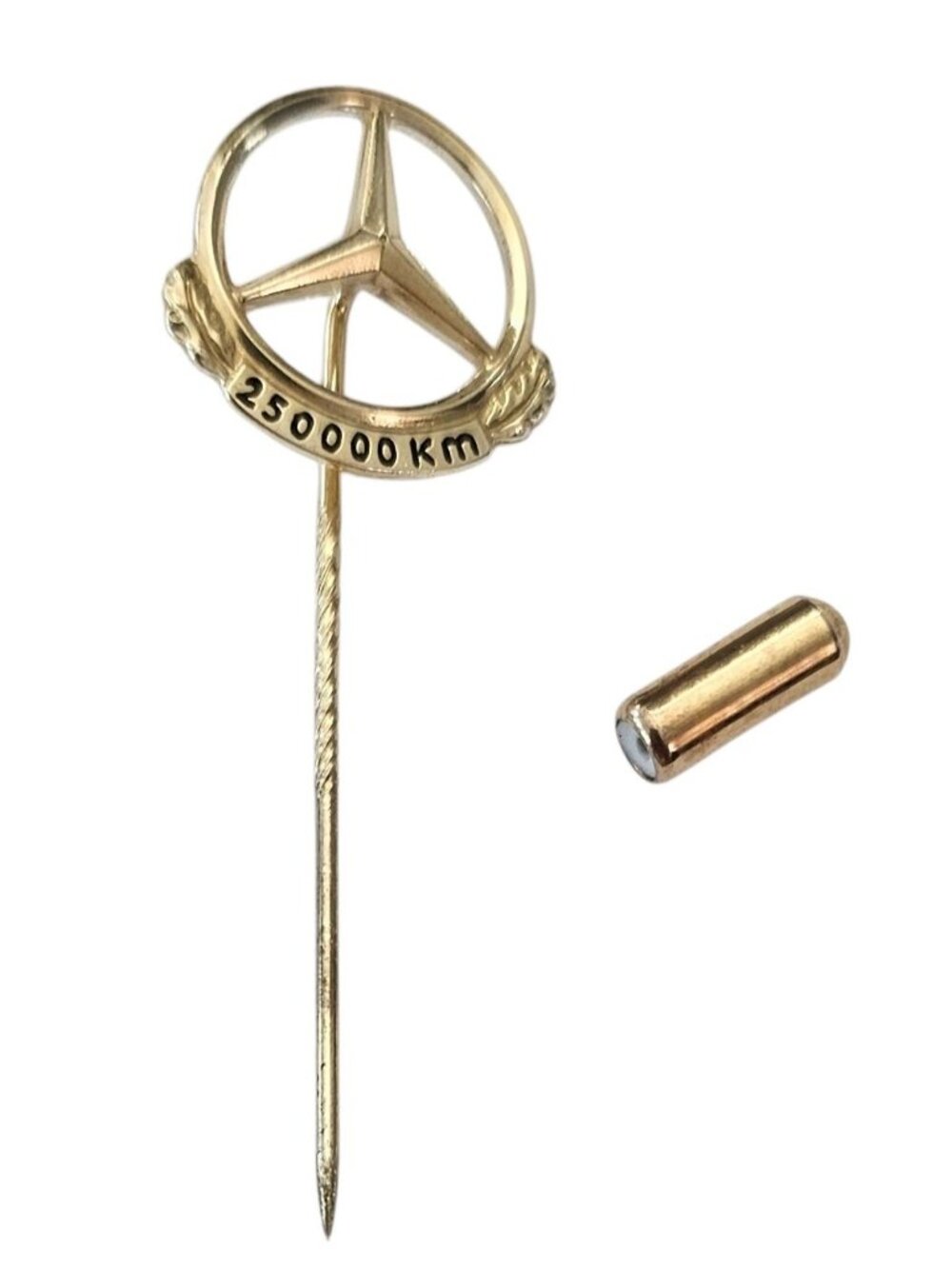 Mercedes-Benz 835 Silver Vermeil 250,000 Km Stick Lapel Pin, J35 - Picture 2 of 7